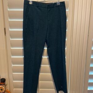 Banana Republic Ryan Curvy Fit wool ankle pant. Emerald color